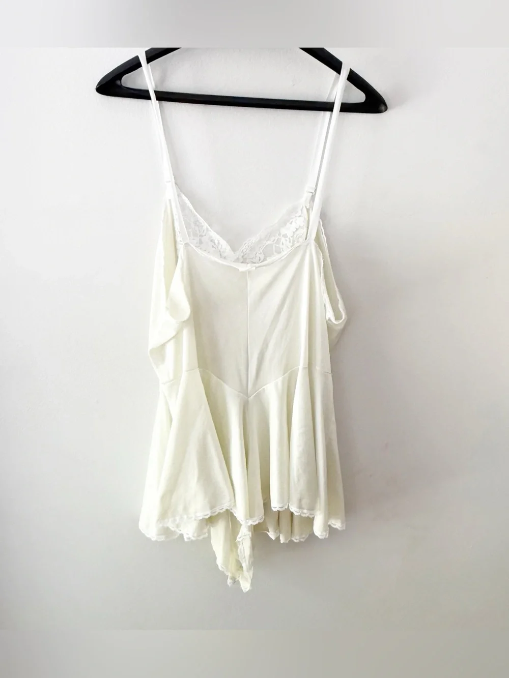 Vintage Women Lace Satin Romper Nightie Sexy Feminine Retro Pinup 70s 80s - Picture 6 of 7